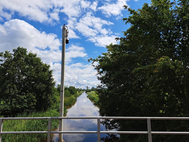 Camera on river